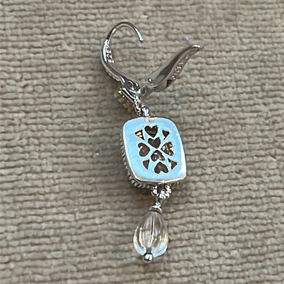 Judith Ripka Sterling 18k Gold Pink Quartz Diamond SINGLE Pierced Earring - Picture 8 of 11